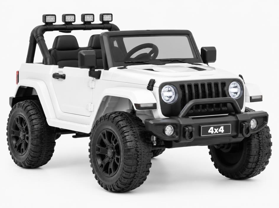 Carrinho elétrico Jipe 4x4 Branco